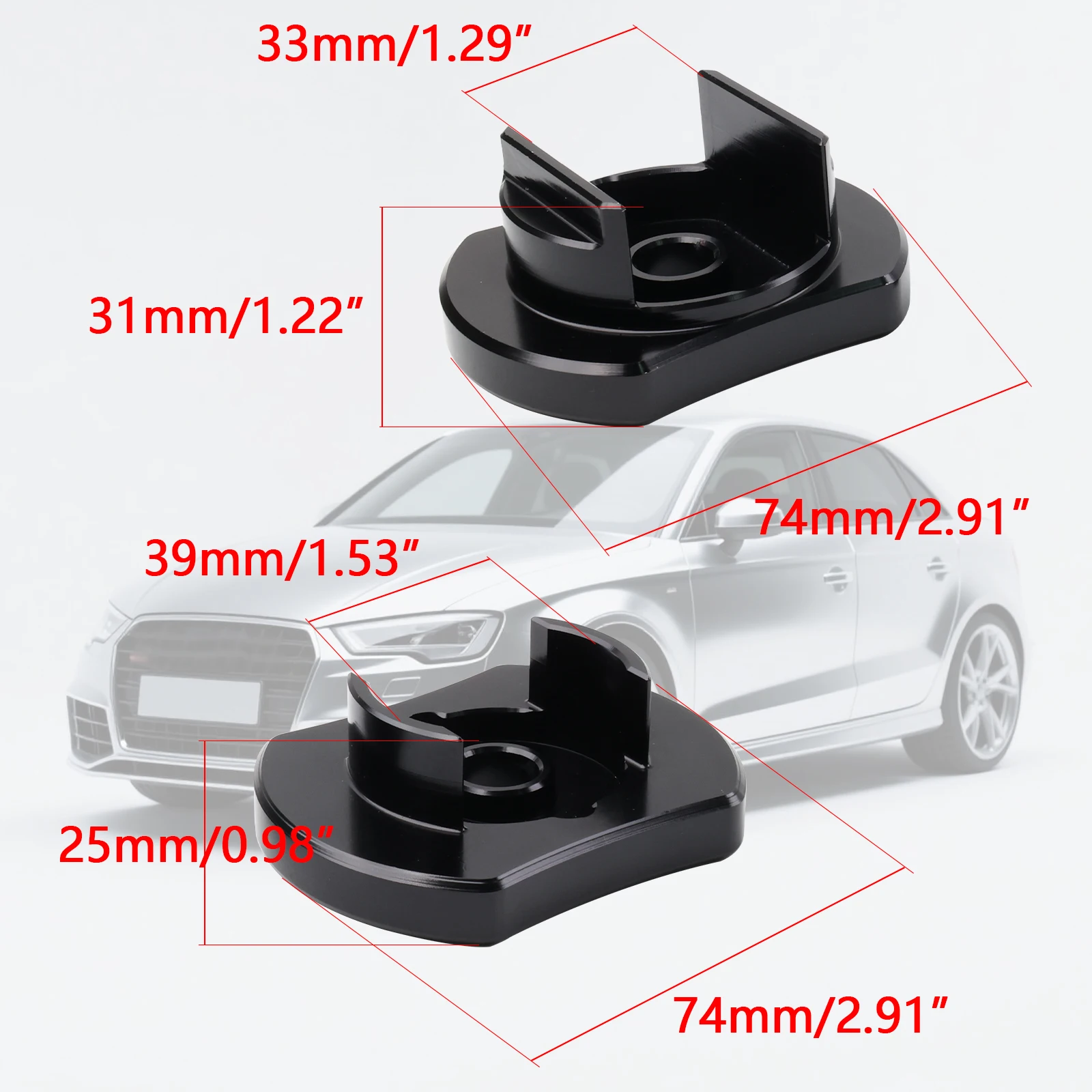 Anti-wear Rear Subframe Mount Inserts  Racing Modification Parts For VW Golf MK7 GTI R MQB Audi A3 S3 TT TTS 2015-2024