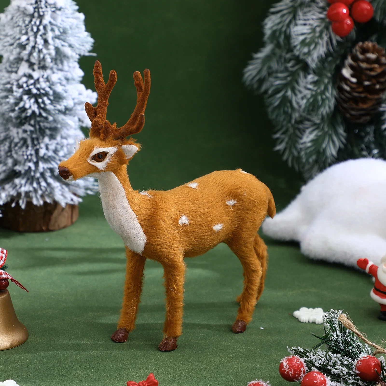 

Christmas Elk Decor 5.9 Inch Deer Home Hotel Decoration Holiday Party Xmas Decorations Living Room Bedroom Home Decor