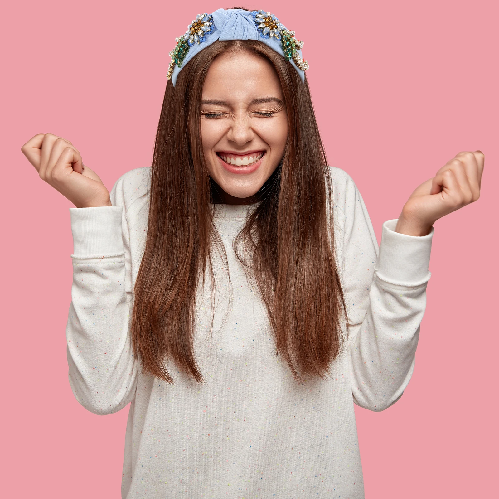 

Rhinestone Headb Women Lightweight Non Slip Hairb Hoop Retro Headdress Woman Hair Decor Daily Fashion Outfits Bathing Dancing