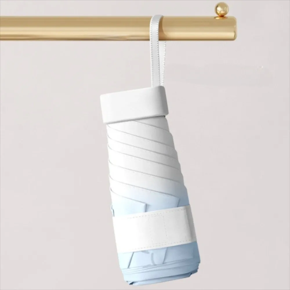 

Мини-зонт от солнца с защитой от ультрафиолета, зонтик от солнца, маленький карманный зонт от дождя, солнцезащитный капсульный зонт, виниловый складной зонт