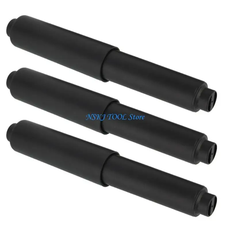 L8RC 3Pcs Toilet Paper Holder Insert Plastic Tissue Rollers Replacement Retractable Paper Holder Spindles Rod Enduring