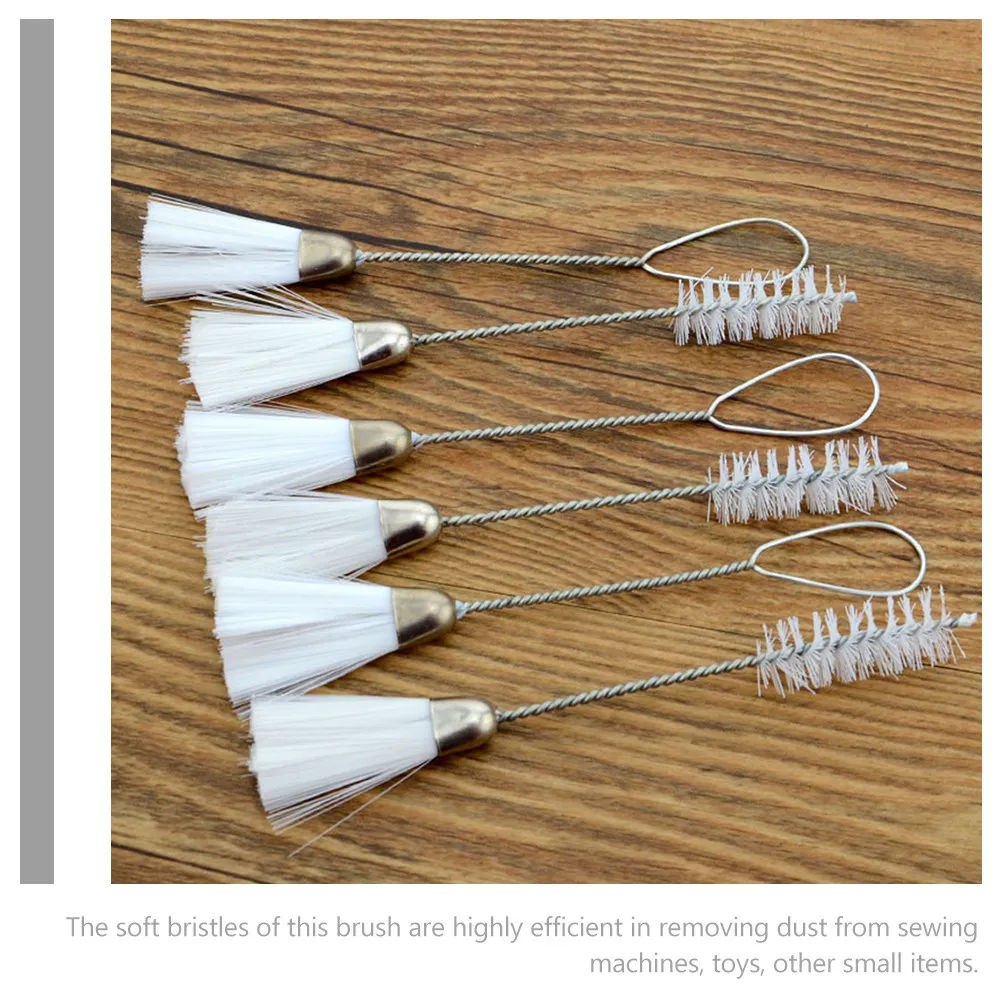 10pcs Cleaning Brush Double ended Soft Bristles Sewing Machine Keyboard Tools Fiber Cleaner Household Items Storage