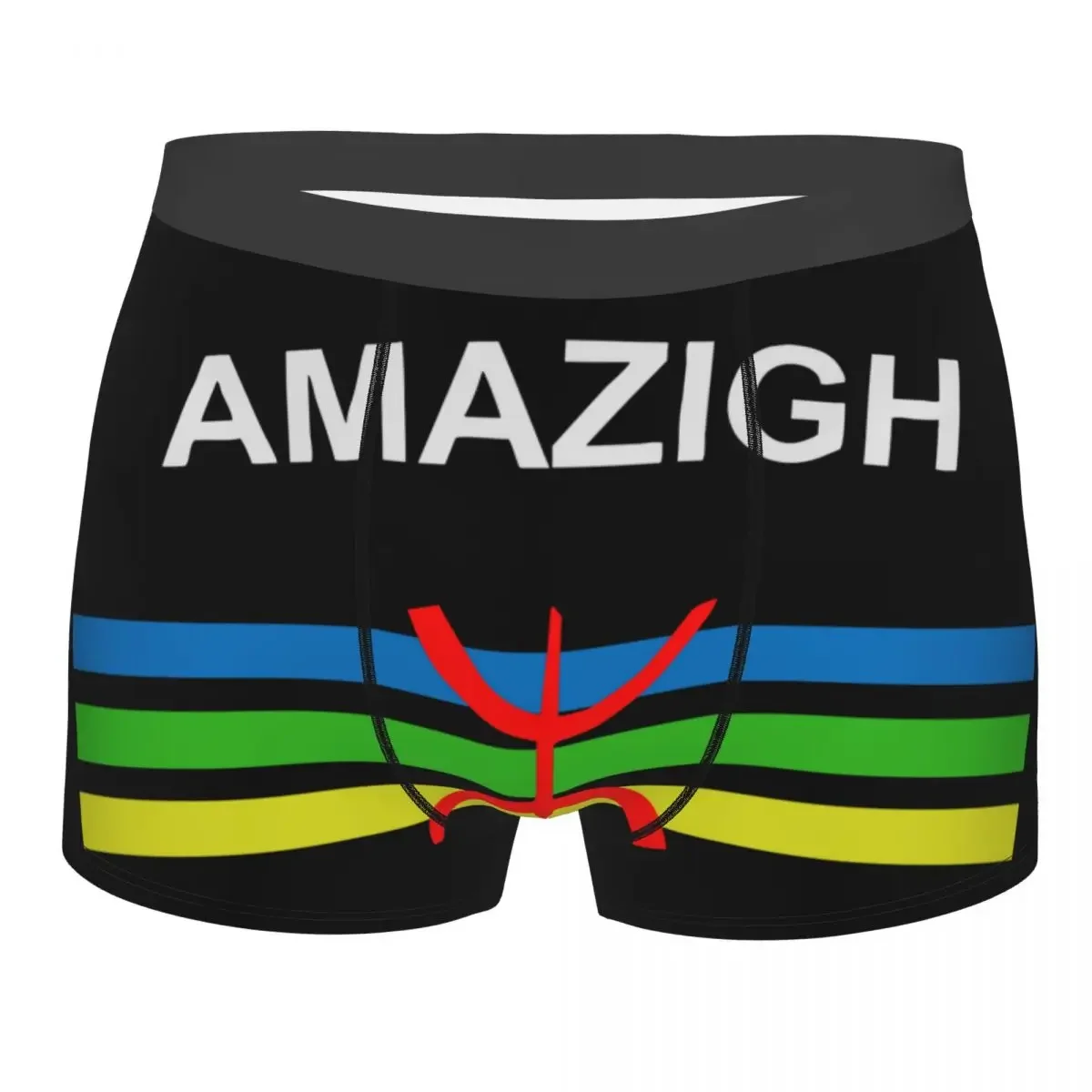 Amazigh Flag And Emblem Man Underwear Berber Amazir Imazighen Boxer Shorts Panties Printed Breathable Underpants for Male