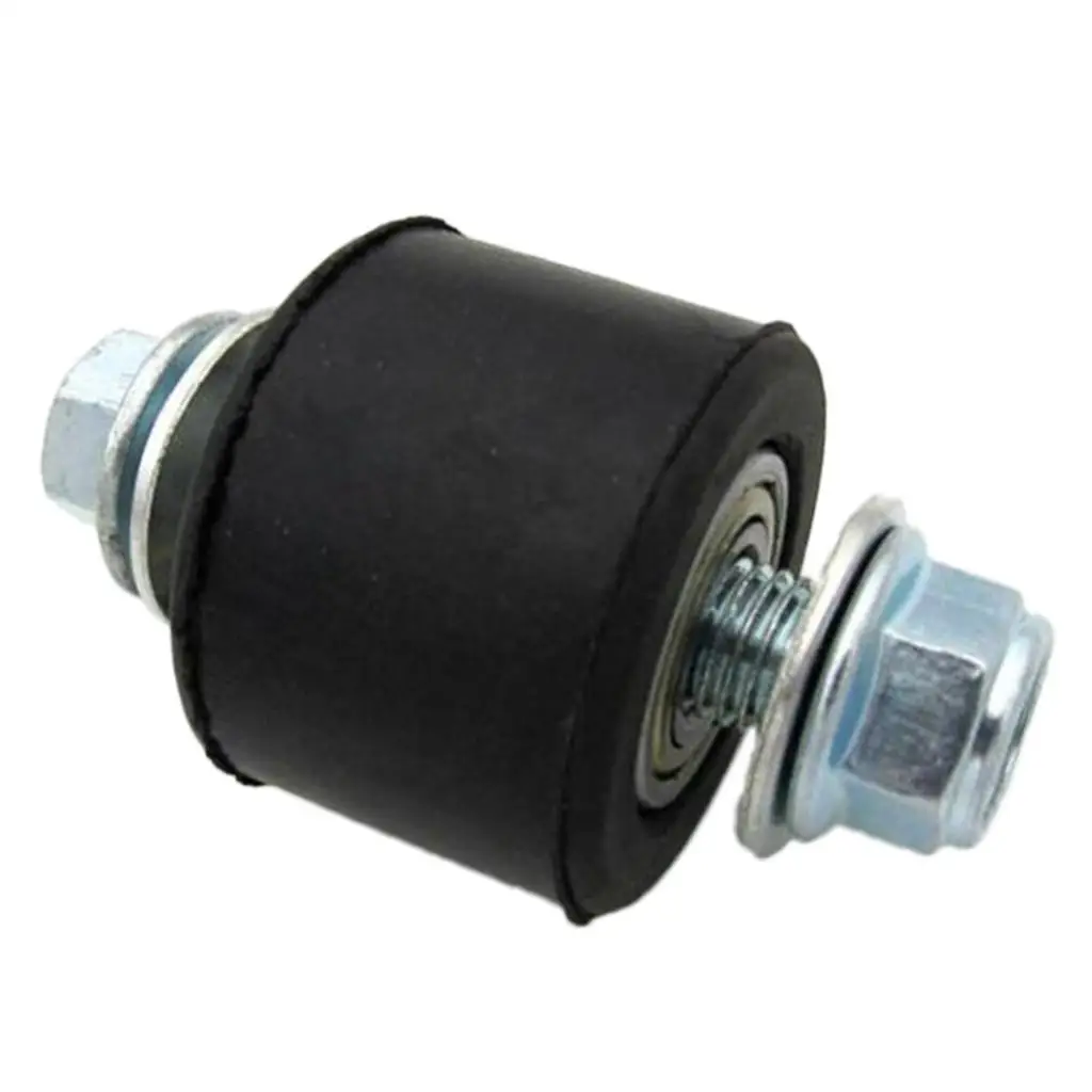 Universal Motorcycle Chain Roller 10mm Rubber Bearing Pulley Guide Slider Keeps Chain Aligned for Dirt and Street