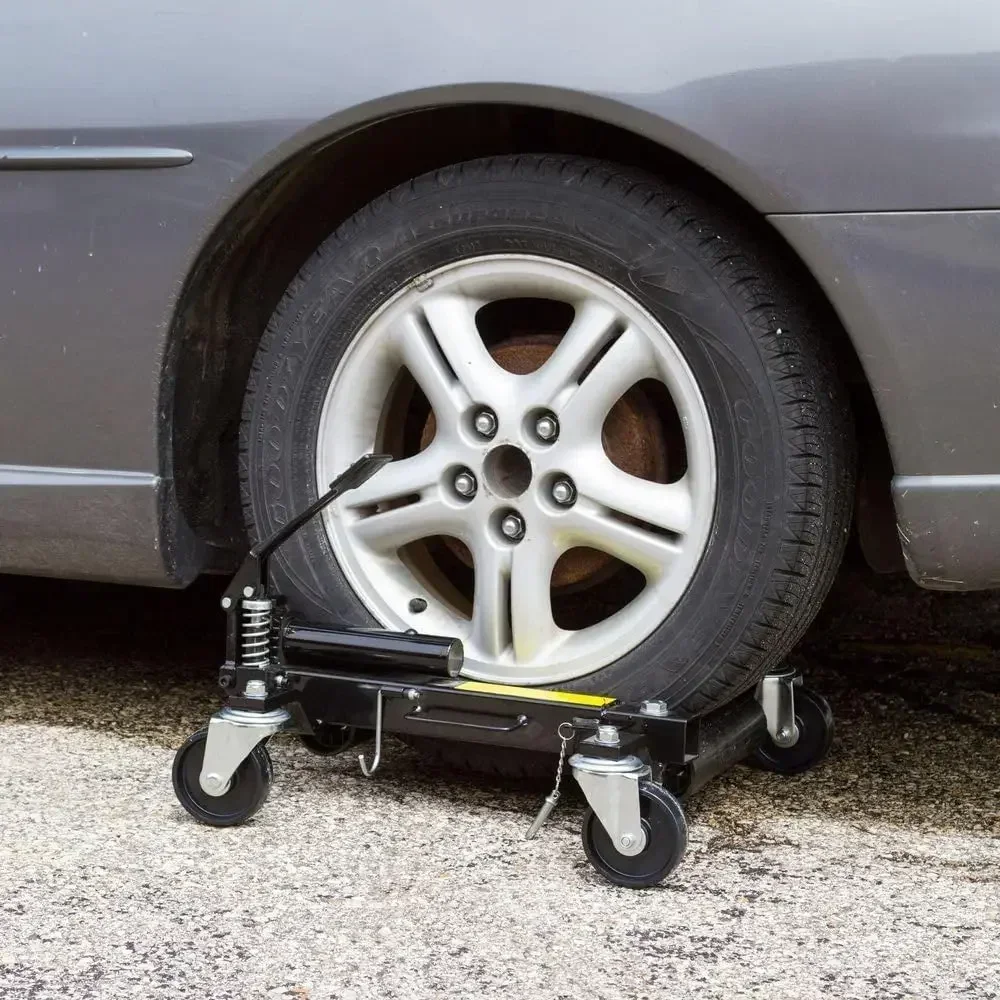 Hydraulic Vehicle Jack and Wheel Dolly for Precise Positioning