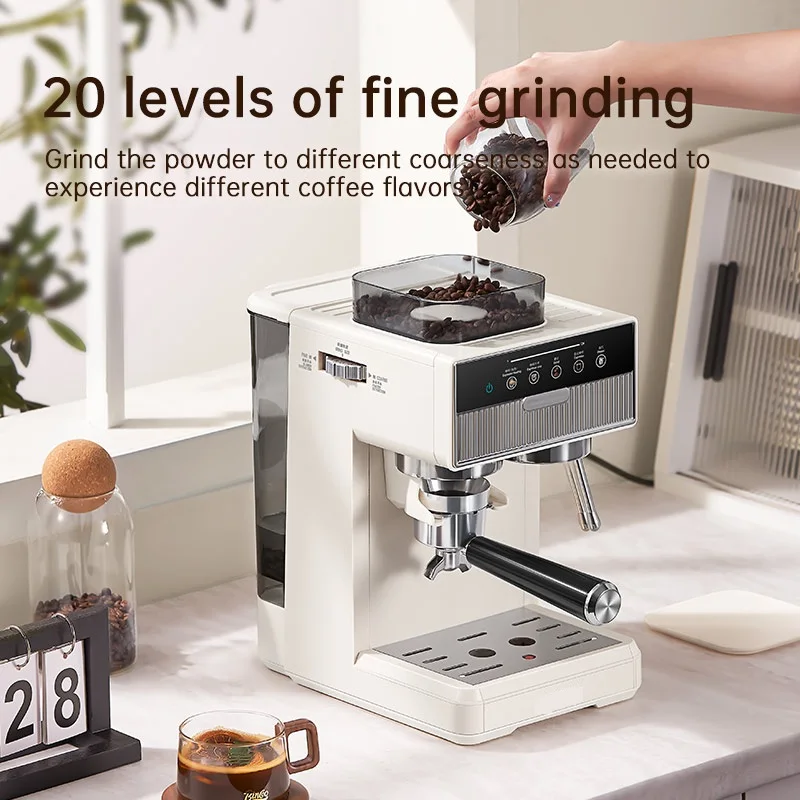 ماكينة صنع القهوة من فول إلى كوب بشعار مخصص رائجة البيع ماكينة صنع القهوة الإيطالية التجارية شبه الأوتوماتيكية بالكامل #4