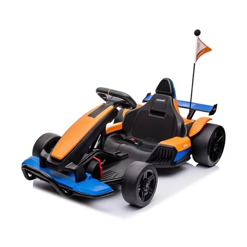 Go Kart Eléctrico de Gran Tamaño con Licencia Oficial para Niños, 24V, Velocidad Máxima 12km/h, Go Kart Eléctrico para Adultos, Go Kart de Carreras con Derrapes