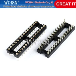 5PCS Round Hole IC socket Connector DIP 6 8 14 16 18 20 24 28 32 40 pin Sockets DIP6 DIP8 DIP14 DIP16 DIP18 DIP20 DIP28 DIP40