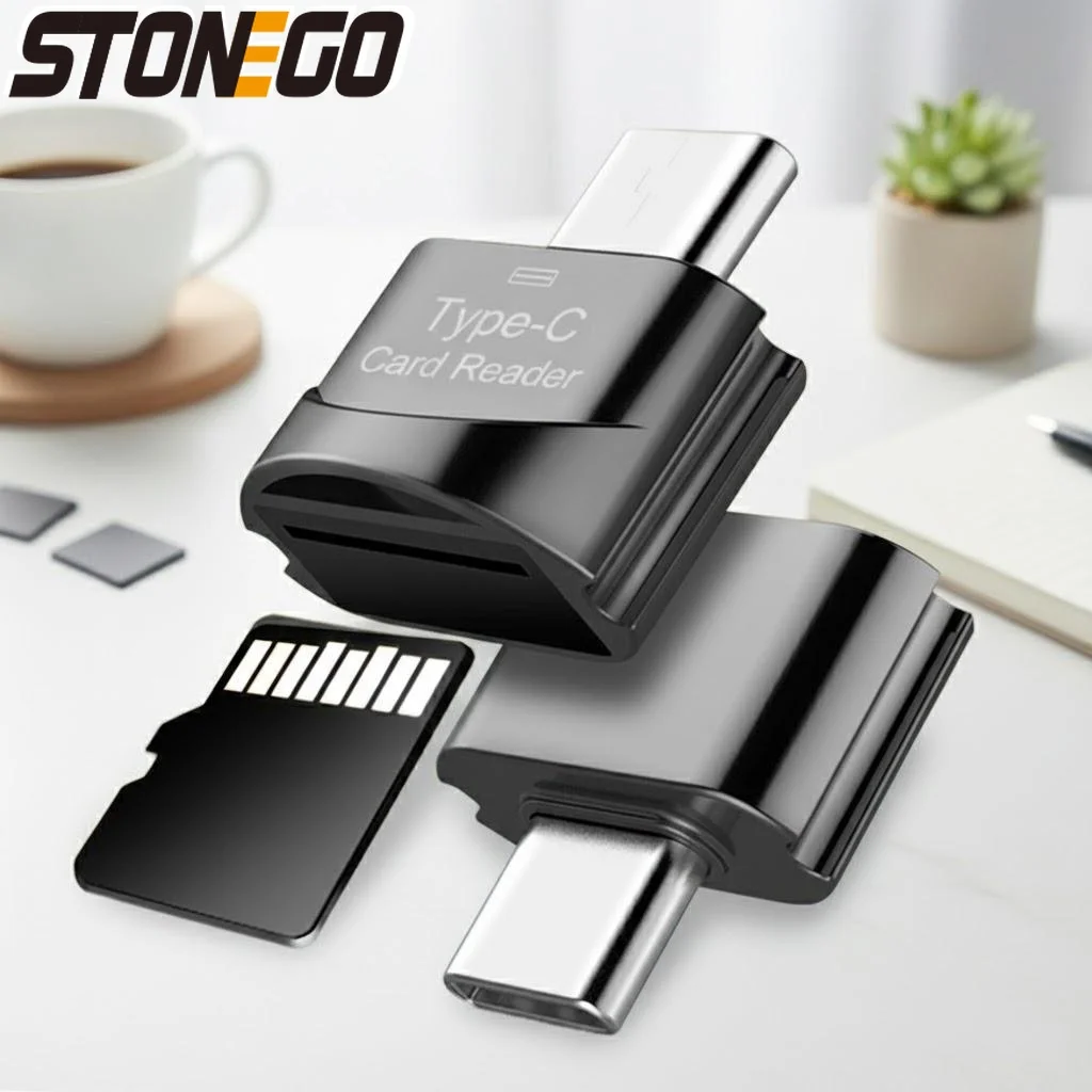 

STONEGO USB 3.0 Type C Micro SD TF Card Reader Adapter OTG for Phone Laptop PC Data Transfer Memory Card Reader