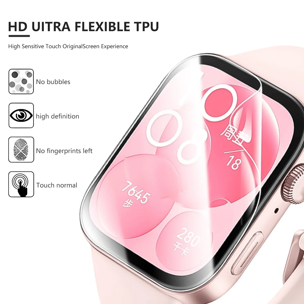 

Гидрогелевая пленка для умных часов Huawei Watch Fit 3, мягкая защита экрана от царапин, аксессуары для часов Huawei Watch Fit3, без стекла