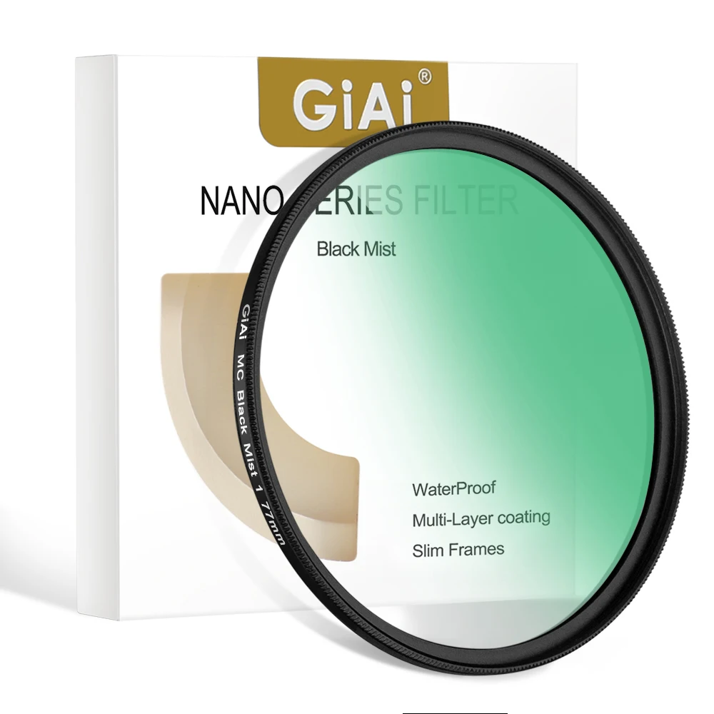 Giai Cinema Grade Camera Lens Pro Black Soft Mist Diffusion Filters 1/8 1/4 1/2 1 Gear 37mm-82mm