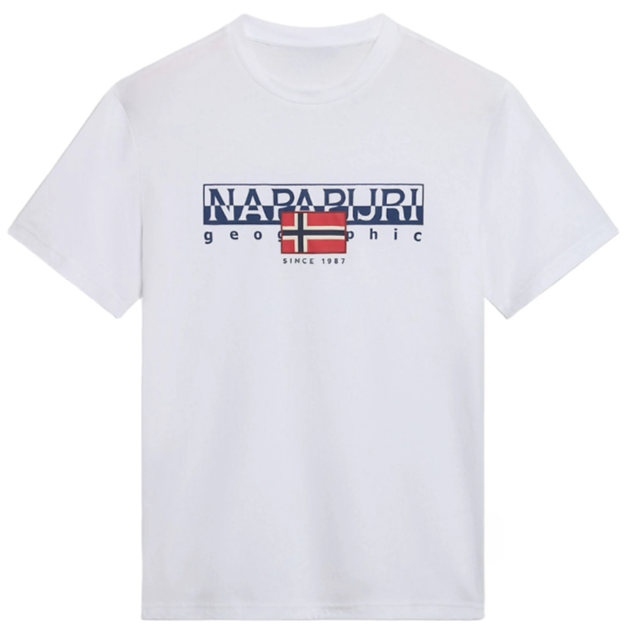 Napapijri Hommes Aylmer Manches Courtes Motif Périphérique Impresión Été Marque De Luxe Coton Hommes Et Femmes Camisetas Courtes