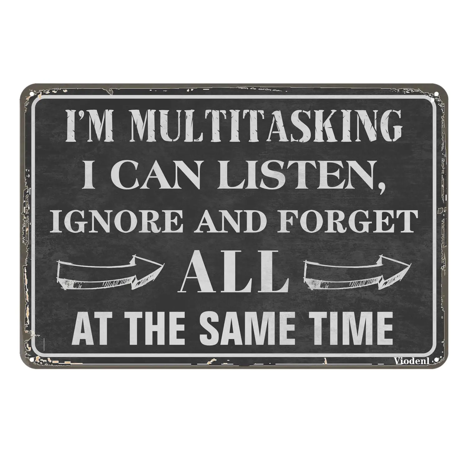 Vintage Metal Tin Signs For Man Cave Funny Garage Signs For Men Sarcastic Office Garage Decor Bar Signs I'm Multitasking I  sign