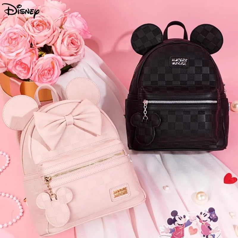 

Disney Cute Cartoon Mickey Backpack Girls Fashion Personality Large Capacity Storage School Bag Student Backpack Birthday Gift