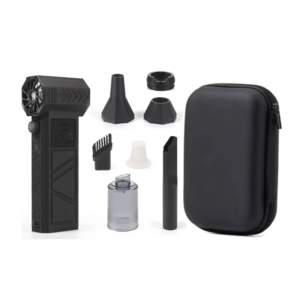 140,000RPM Air Blower Turbo Jet Fan Wind Speed 53m/s Turbo Fan Handheld Mini Dust Cleaner High Speed Duster Gun Cleaning Tool