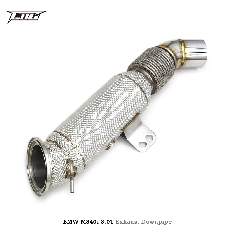 Tuyau de Descente OEM Sans Catalyseur pour BMW M340i 3.0T 2017-2019, Haut Débit en Acier Inoxydable 304