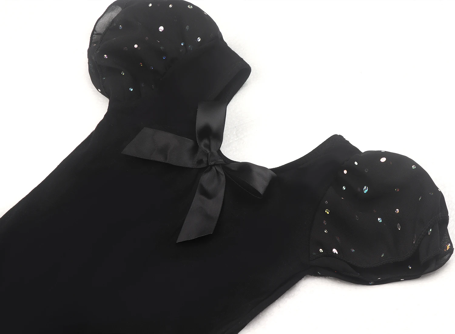 Glitzer-Trikots für Mädchen für Ballett, Tanzkleid mit Tutu-Rock, Rüschenärmel, Ballett-Trikot, Performance-Kleidung – Detail 34