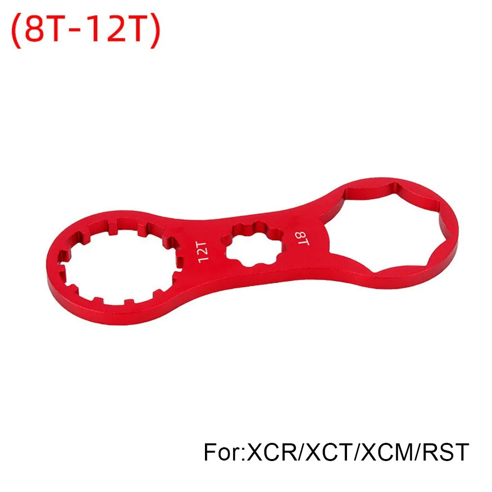 Bike Bicycle Front Fork Cap Wrench Tool, Lightweight Aluminum Alloy Construction, Compatible with SR Suntour XCR/XCT/XCM/RST