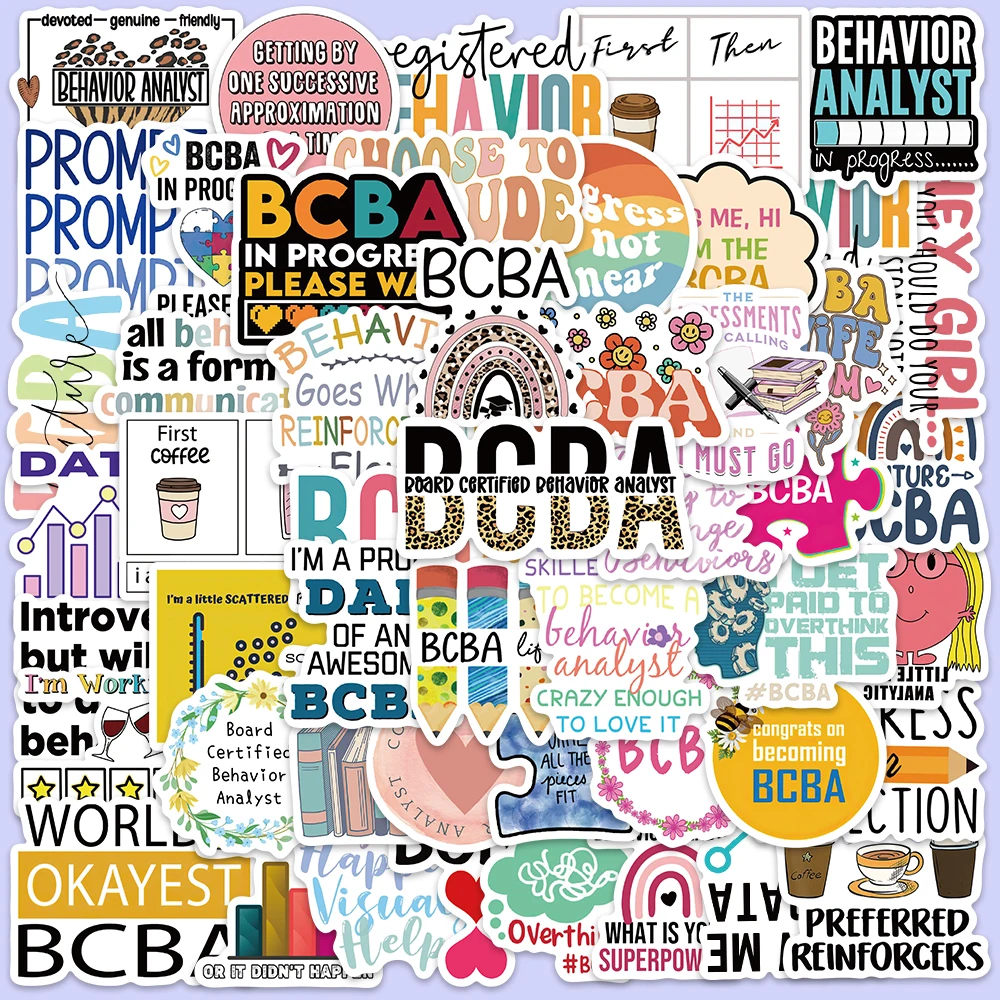 

50PCS Cool BCBA Stickers Funny INS Style Graffiti Decals For Luggage laptop Phone Case Guitar Skateboard Waterproof Stickers