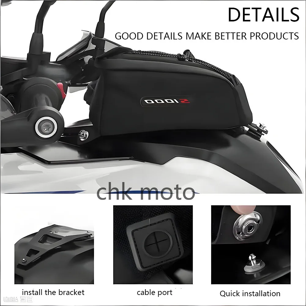 Bolsa de depósito para motocicleta BMW S1000XR S1000 XR S 1000 XR 2020-2025 2024 2023, kit de bolsa de depósito de combustible de liberación rápida, impermeable