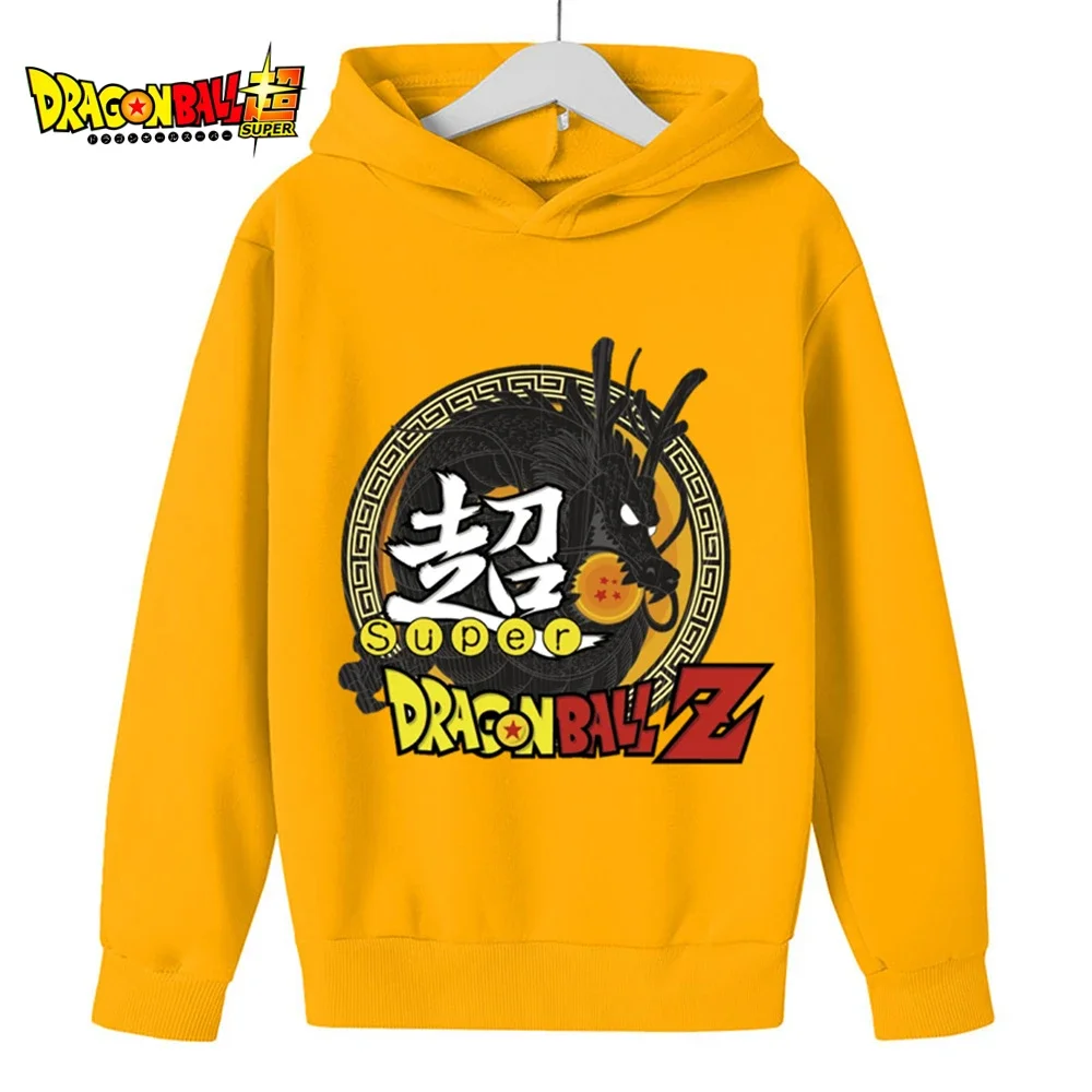 

2024 New Autumn Anime Dragon-ball Hoodie Cool Fashion Kids Long Sleeve Anime Print Hoodies Kid's Long Sleeve Tops 4-14t