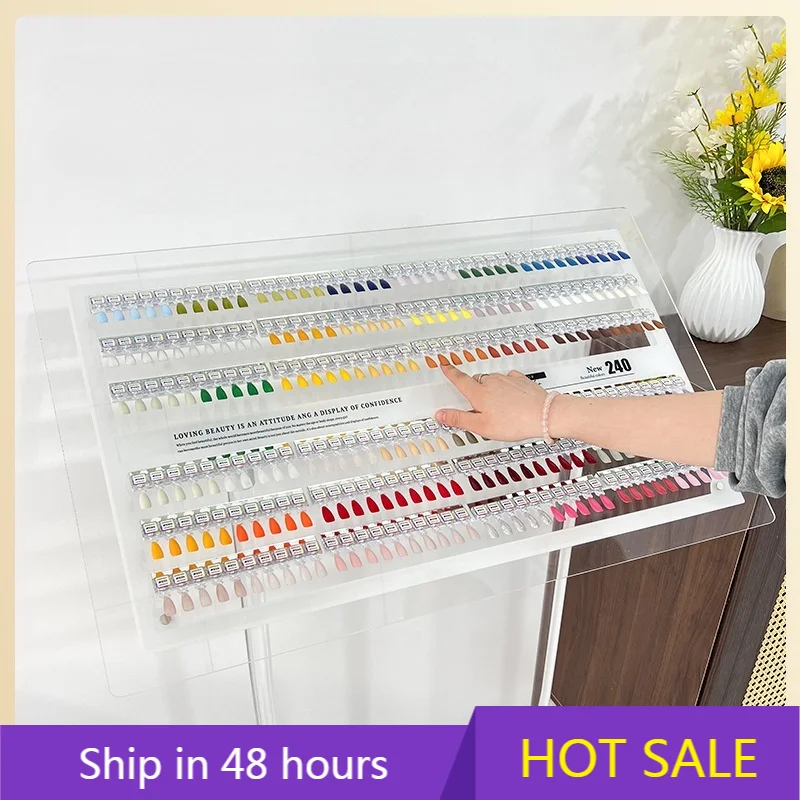 

YTYIN Customizable Salon Display Board Factory Nail Supplies Magnetic Nail Swatch Varnish Display Sample Stand for Nail Polish a
