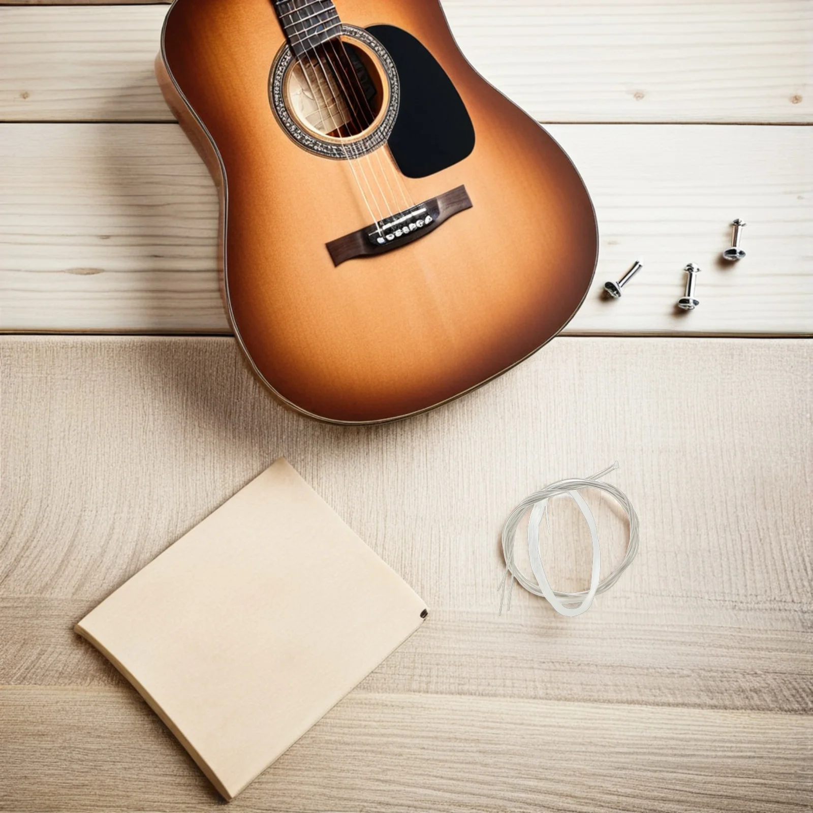 2 set 2 set corde in nylon kit di sostituzione corde per chitarra acustica classica facile installazione durevole per musica folk di lunga durata