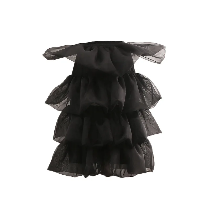 Women Lolita Skirt Support Violent Lift Buttocks Bell-shaped Rear Cosplay Lolita Daily Boneless Soft Yarn Adjustable 2024