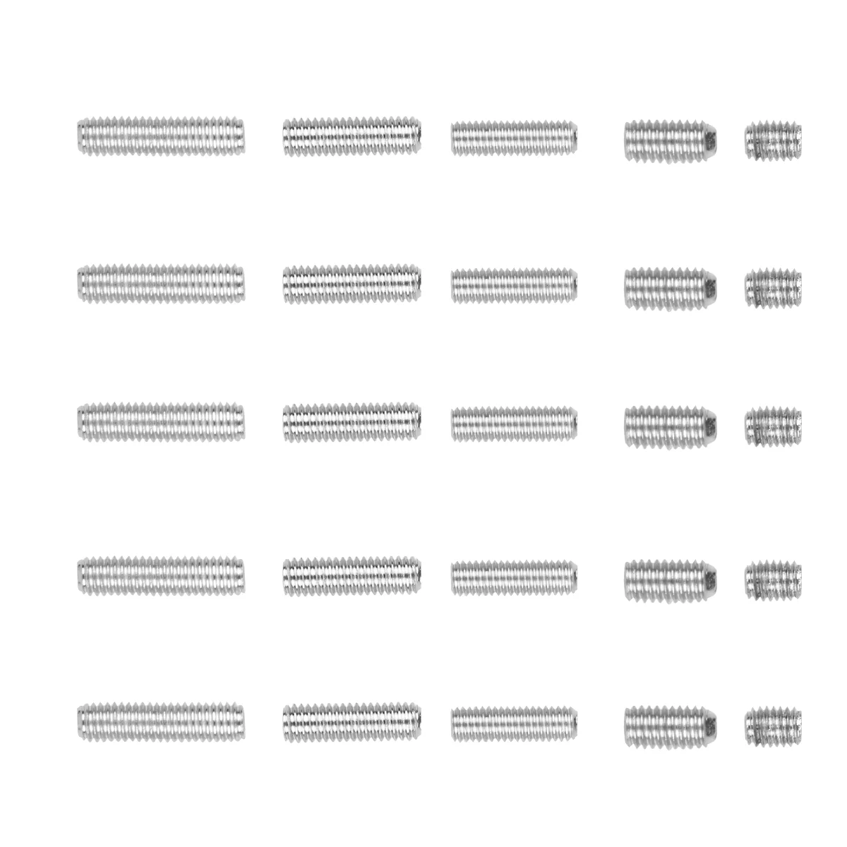 25 Pcs Electric Guitar Cable Bridge Saddle Screw Bass Tremolo Hex Hexagon Socket Head