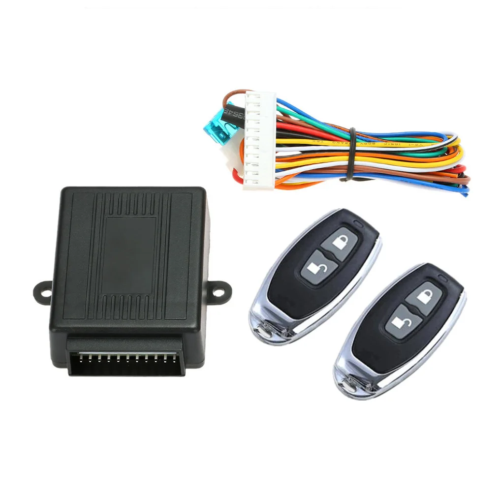 Multifunctional Car Keyless Entry Security Systems Portable Lightweight 2-Button Locking Kit Auto Controller Accessories