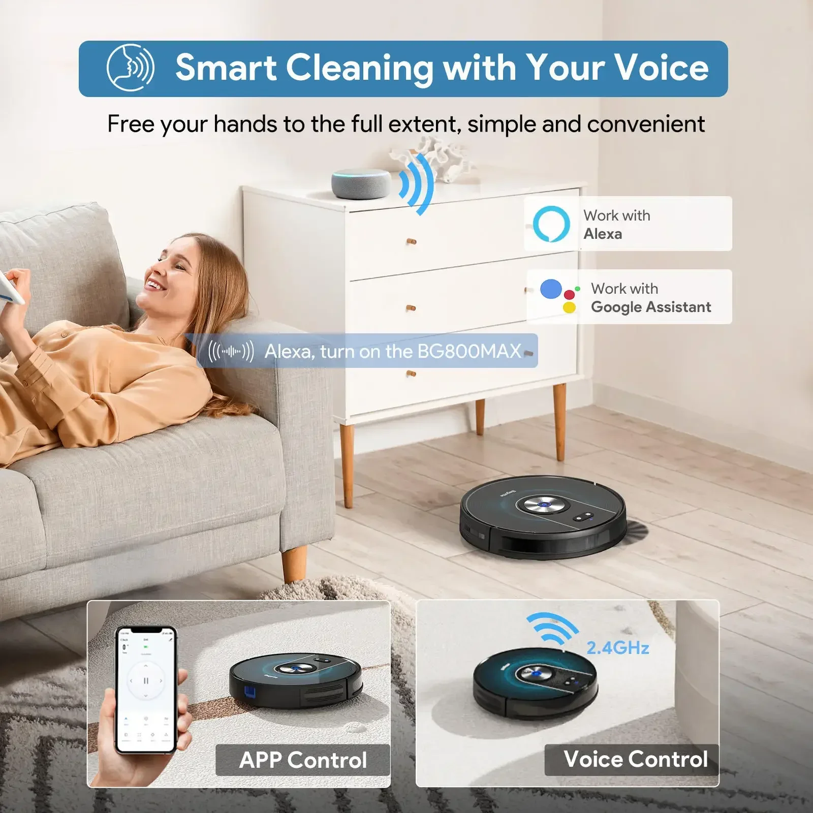 مكنسة كهربائية روبوتية ذكية أوتوماتيكية صغيرة مع وظيفة التطهير وممسحة ذاتية التنظيف