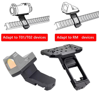 Metal RM Red Dot Sight Side Mount 45° Offset Optics Mounting Base Accessories T01 T02 Red Dot Holographic 45 Degree Bracket