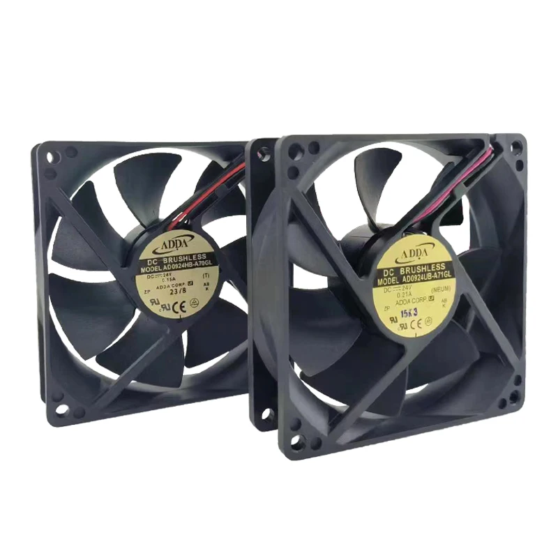 9225 DC24V 929225mm Axial Cooling Fan AD0924HB-A70GL AD0924UB-A71GL Cabinet Inverter Power Supply Ventilation Exhaust Fan