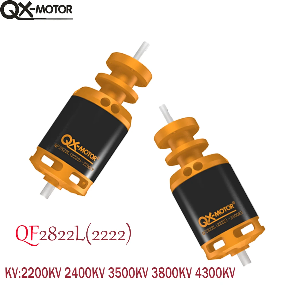 

QX-MOTOR Brushless Motor QF2822 2200KV 2400KV 3500KV 3800KV 4300KV For 64MM EDF RC Airplanes Model Parts