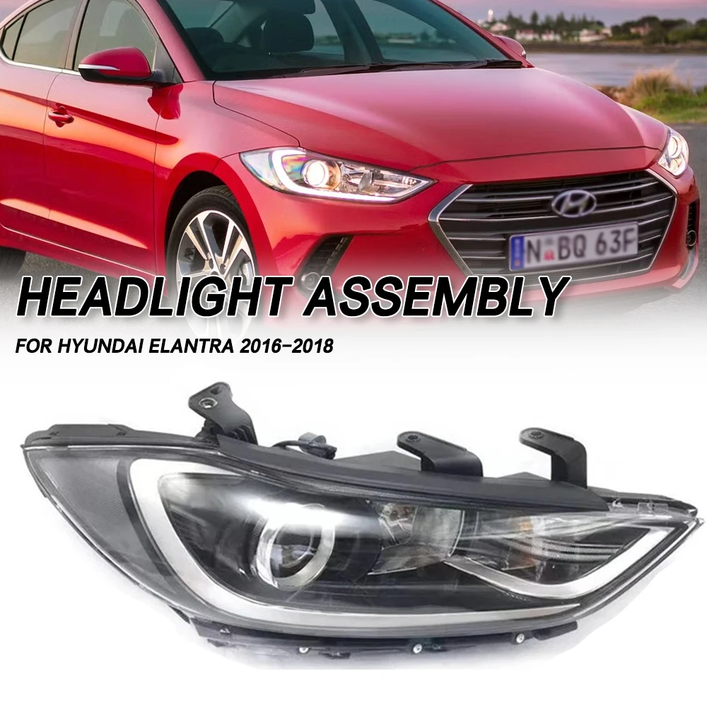 For Hyundai Elantra 2016 2017 2018 Left/Right Side Front Bumper Head Light Headlamp Headlight