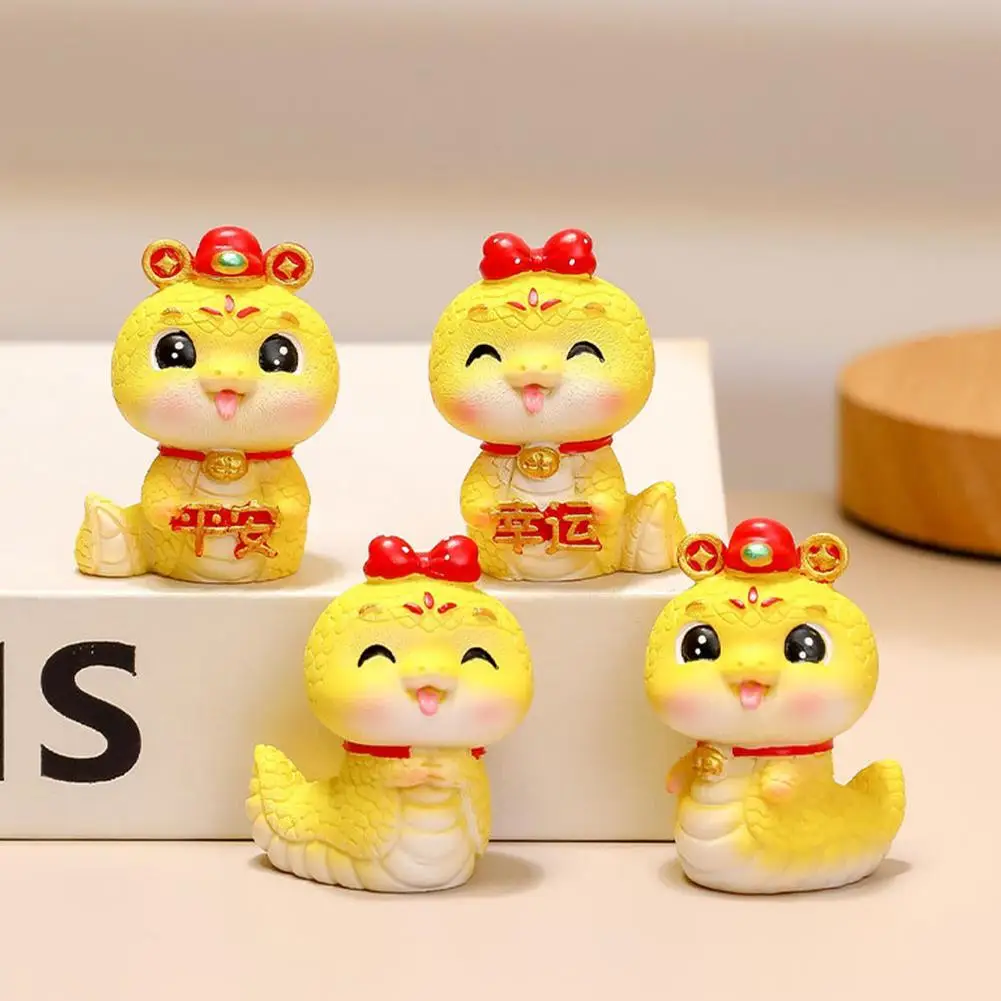 Chiński Nowy Rok 2025 Dekoracja Rok Węża Zabawki na biurko Chiński Festiwal Wiosny Ozdoby Prezenty dla dzieci Dekoracja na biurko w domu
