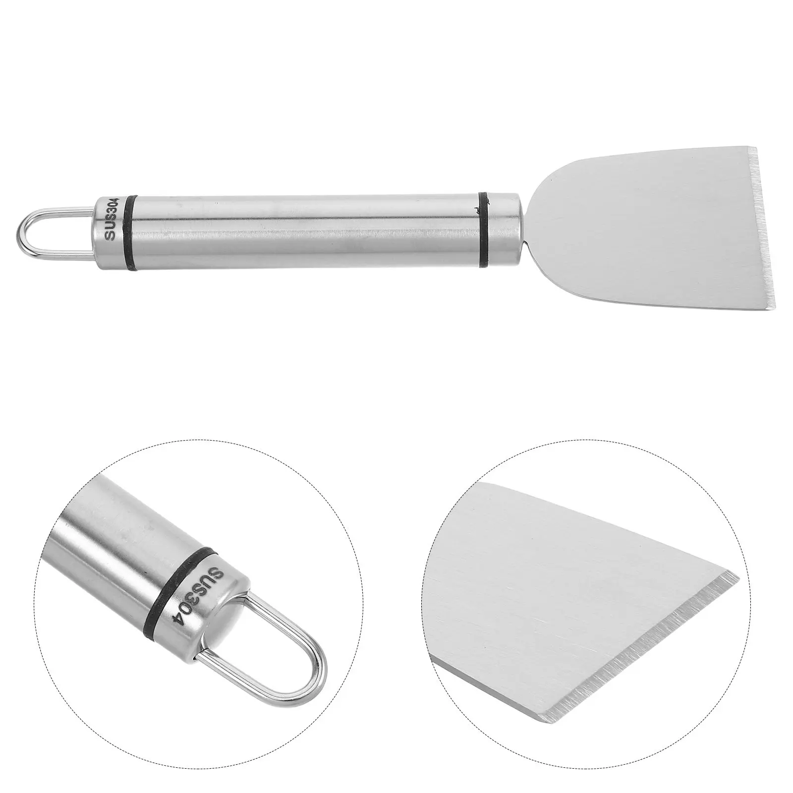 2Pcs Sharp Edge Stainless Steel Ice Scraper for Refrigerator Defrosting Freezer Frost Removal Grout Scraper Glass Stove Top