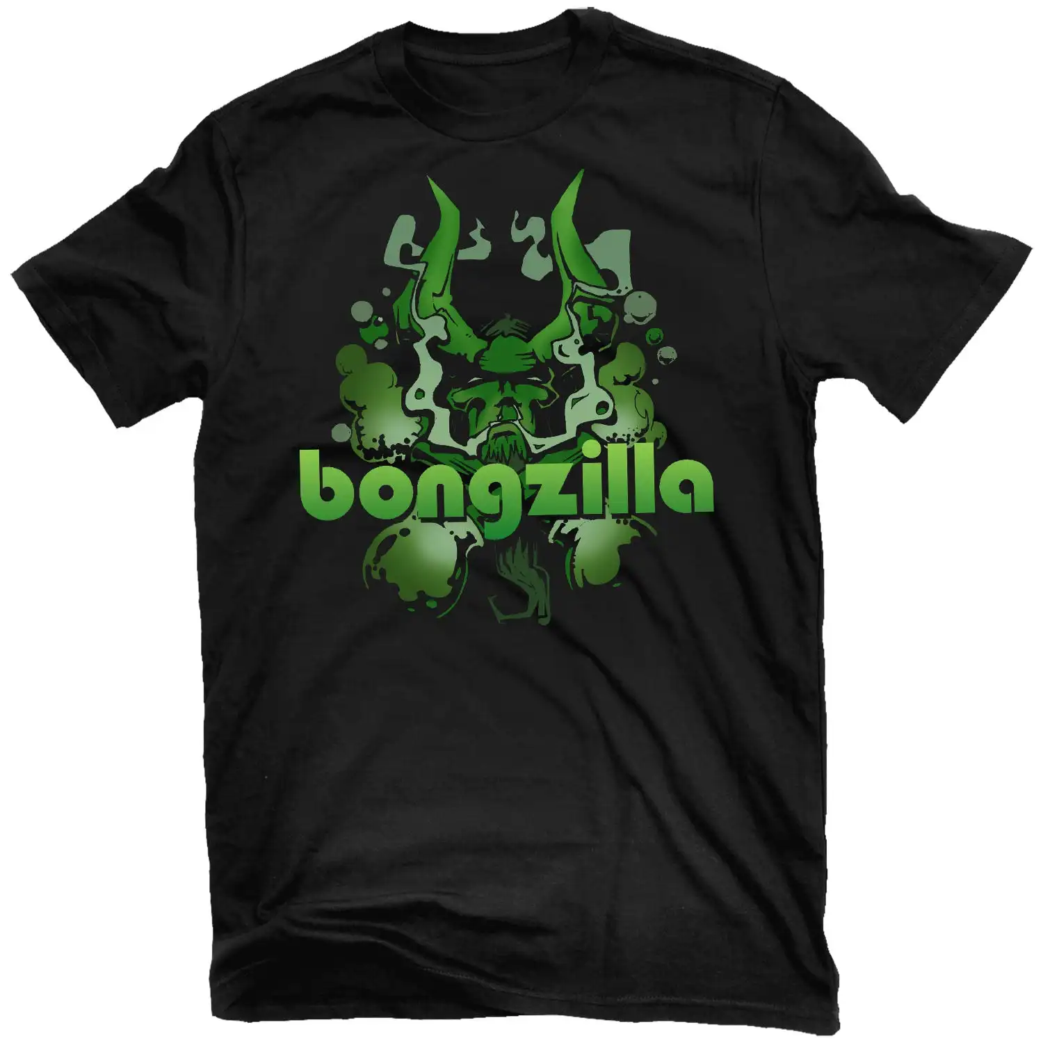 Bongzilla Gateway  Rock Band Graphic Tee 100% Cotton Round Neck Casual Regular Fit Unisex T-shirt  Summer Top