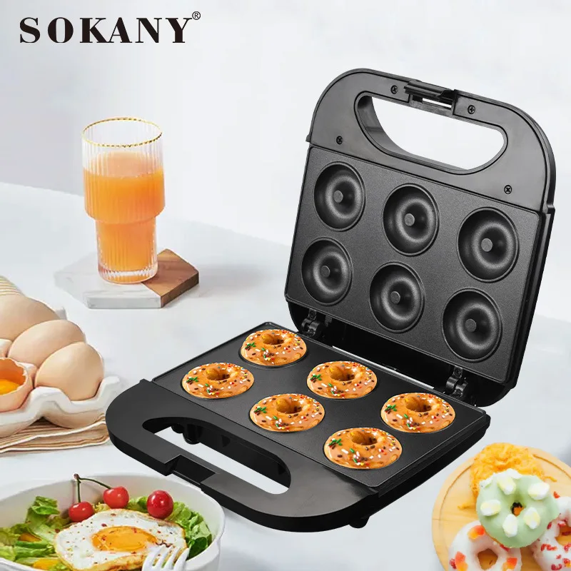 

SOKANY131 Donut Machine Home Fully Automatic Electric Cake Bell Mini Baking Children's