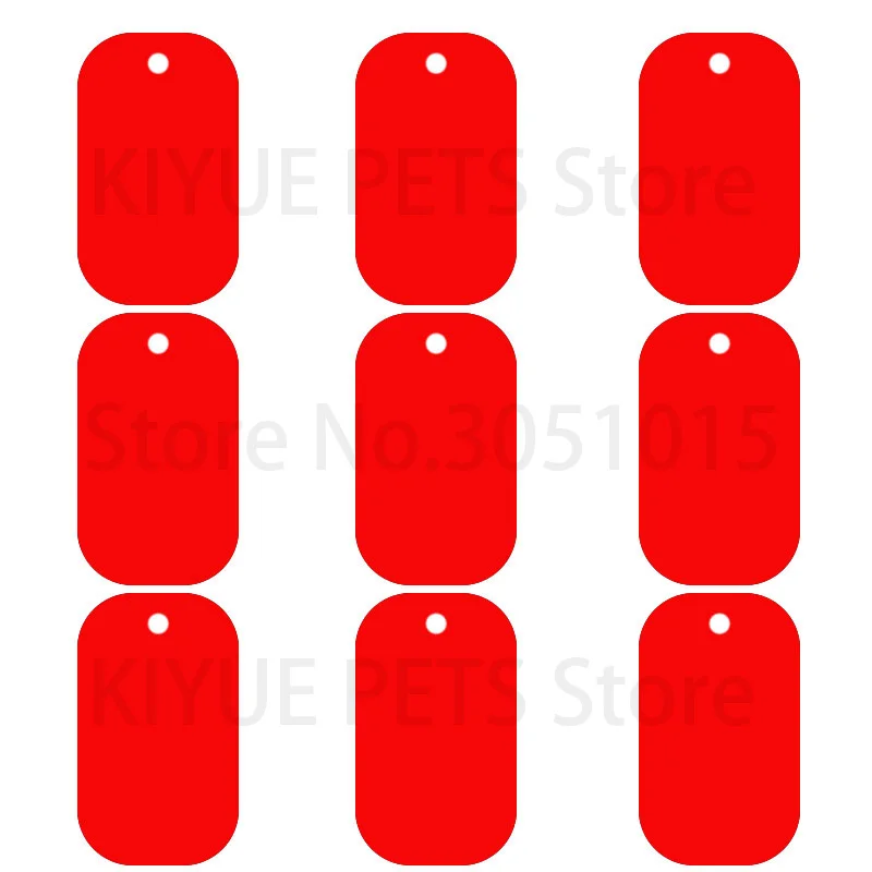 100 Stück Erkennungsmarken, Militär-Haustier-ID-Tags, Aluminium-Namensanhänger, leere Erkennungsmarken, personalisierte, individuelle Erkennungsmarke