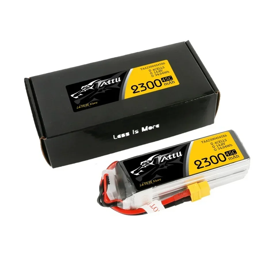 New ACE Tattu Lipo Battery 2300mAh Lipo 3S 4S 11.1V 14.8V 45C with XT60 Plug for RC FPV Racing Drone Quadcopter