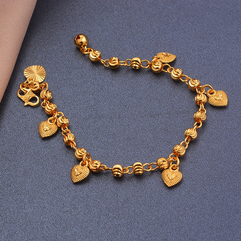 Gold Color Bangles For Women Girls Wedding Bracelet Bangles African Bridal  Jewelery Bijoux Femme wedding Bangles jewelry