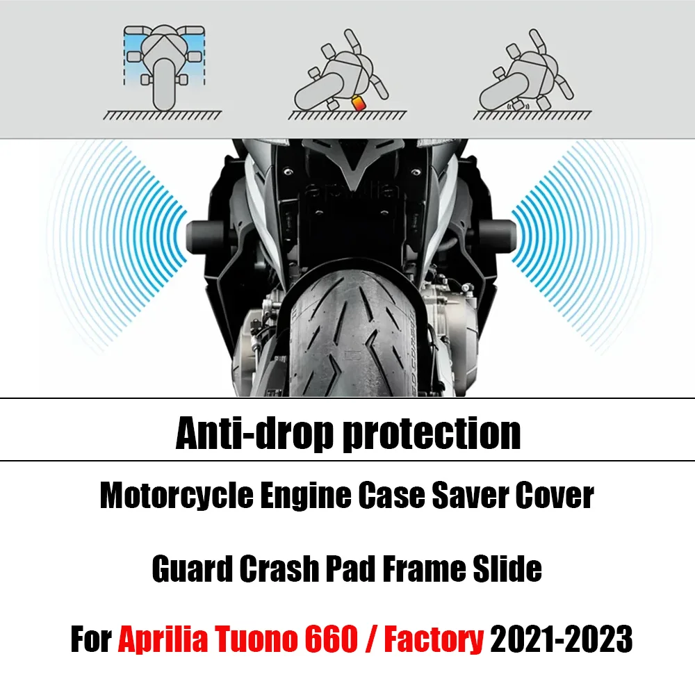 Motorcycle accessories For Aprilia TUONO 660 Factoary motorcycle frame sliderimpact protec Fall protection