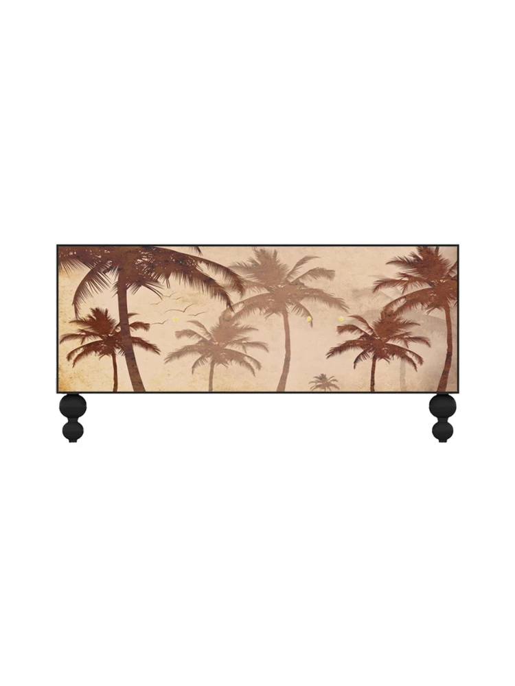 

Retro American Home Living Room Multi-Functional Storage Bedroom Wall Decoration Storage All-in-One Cabinet