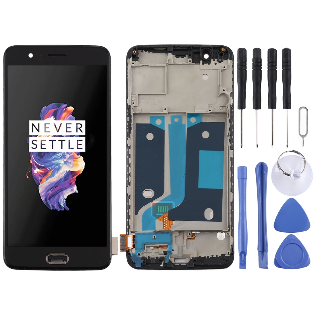 For OnePlus 5 A5000 TFT Material LCD Screen and Digitizer Full Assembly with Frame