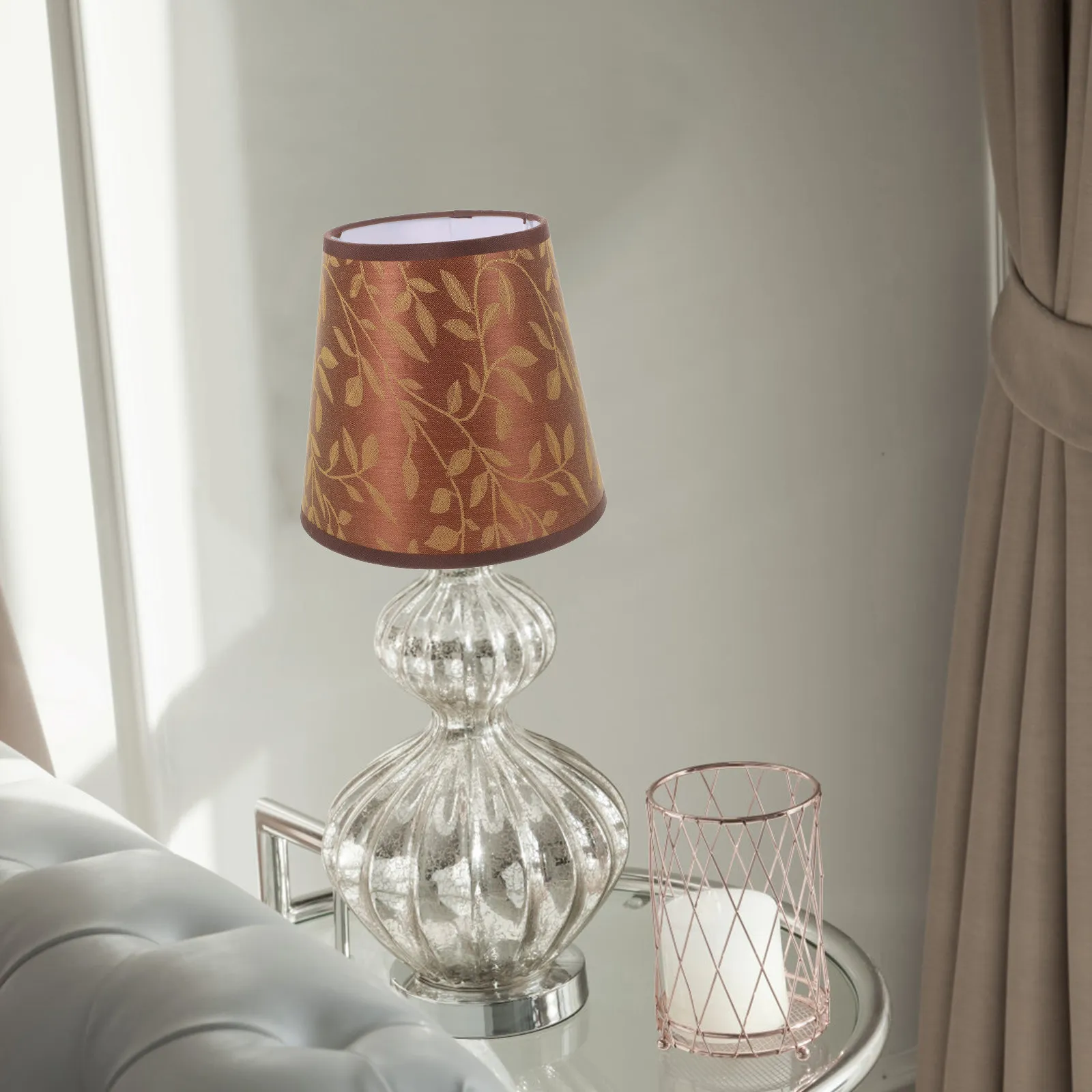 Small Cloth Lampshade E27 for Table Wall Pendant Lamp – Natural Warm Indoor Lighting Decor