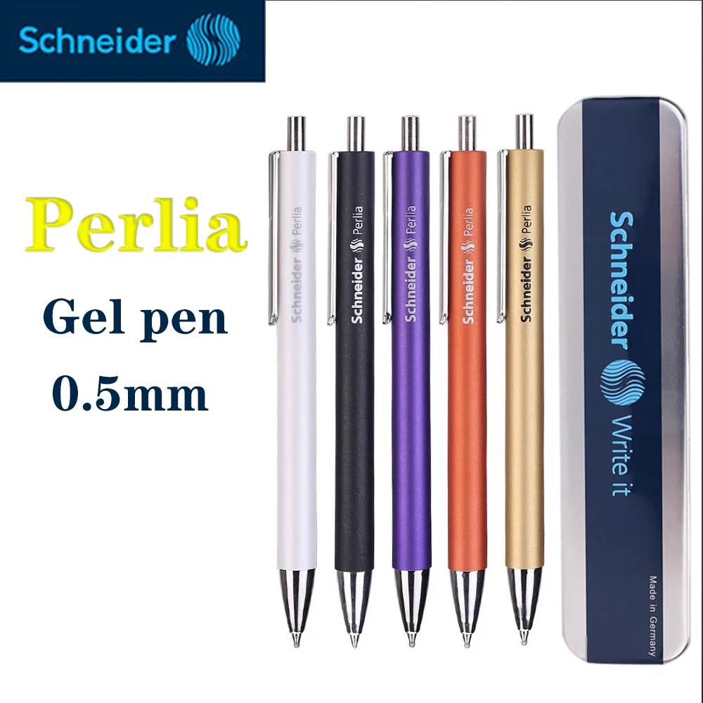 1PC German Schneider Perlia Fog Paint Gel Pen Press Pen Can Change Refill 0.5mm Back To School Stationery Supplies Unique Pen