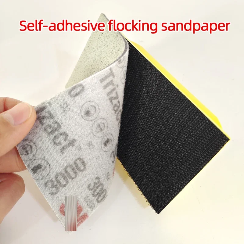 M30289 /30290Pyramid Square Sponge Sandpaper Paint Polishing And Polishing Beauty Sandpaper 74/140mm3000 Grit5000 Grit