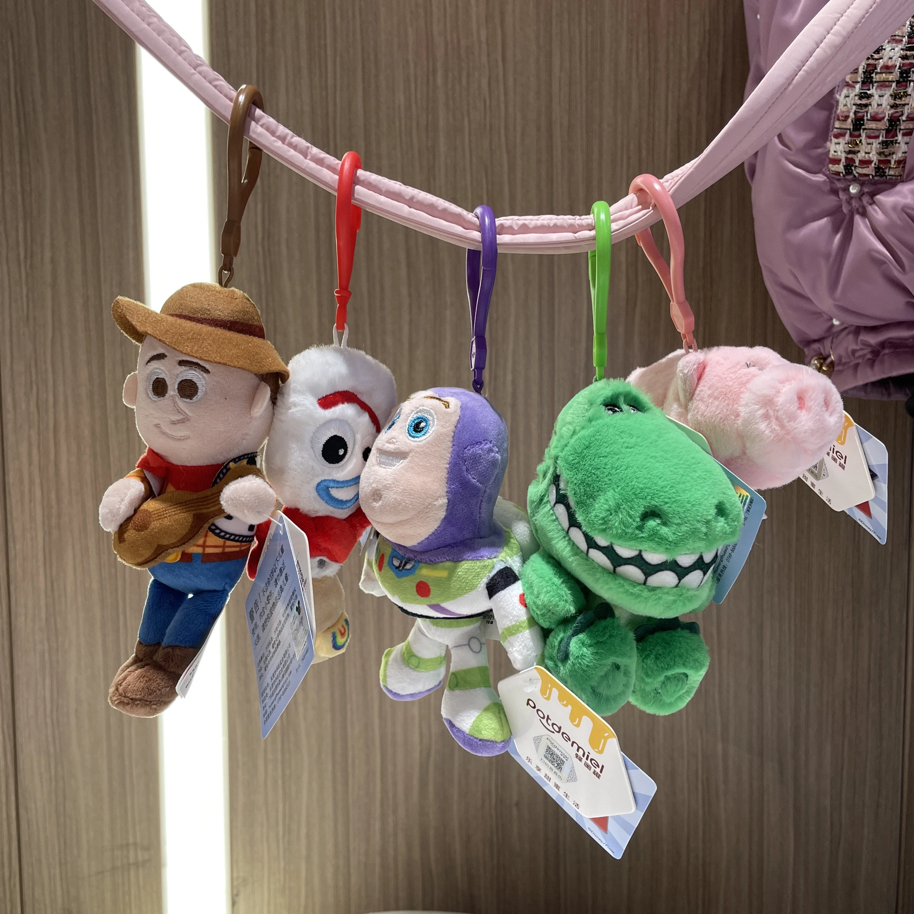 Buzz lightyear woody brinquedos de pelúcia toy story pingente saco acessórios chaveiro mochila carro pingente criança presente aniversário