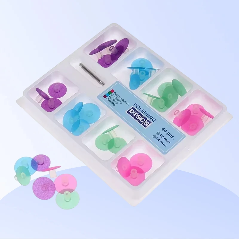 

40 шт. стоматологические диски, полоски для полировки зубов, оправка, стоматологические принадлежности, полимерный наполнитель, стоматологические инструменты, отделка